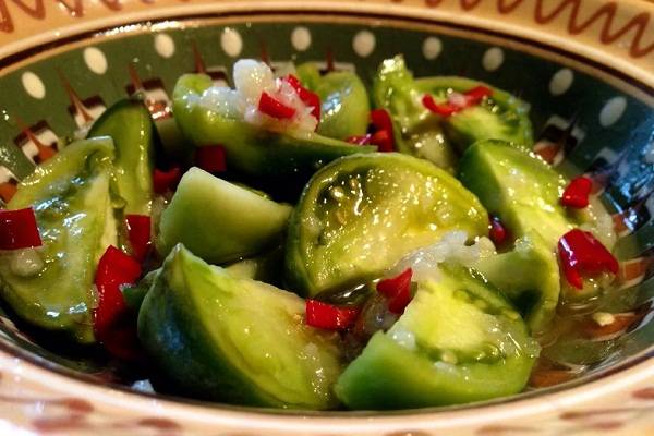 Рецепт из зеленых помидор на зиму