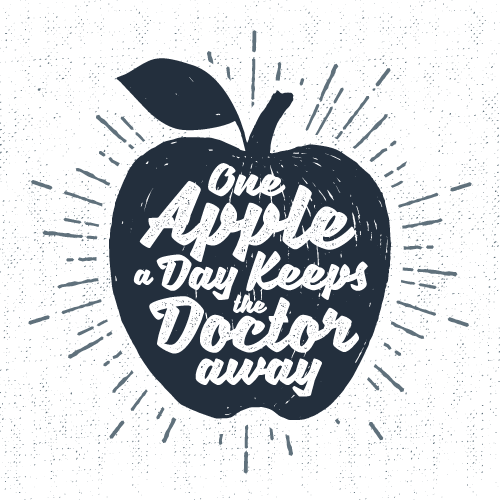 по яблоку в день и доктор не нужен