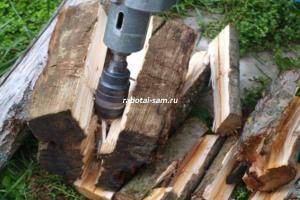 Колоть дрова без топора