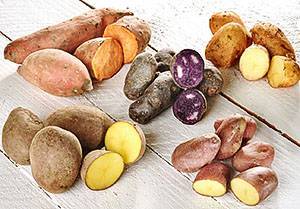 Разноцветный картофель