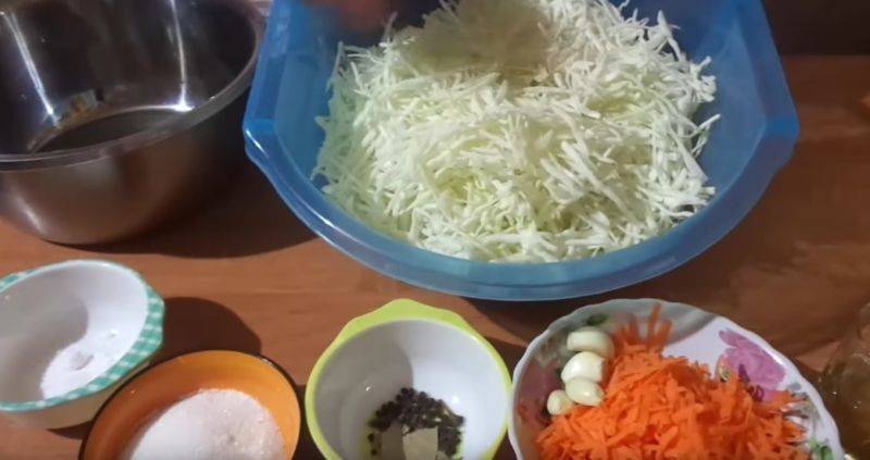 Рецепт капусты в маринаде